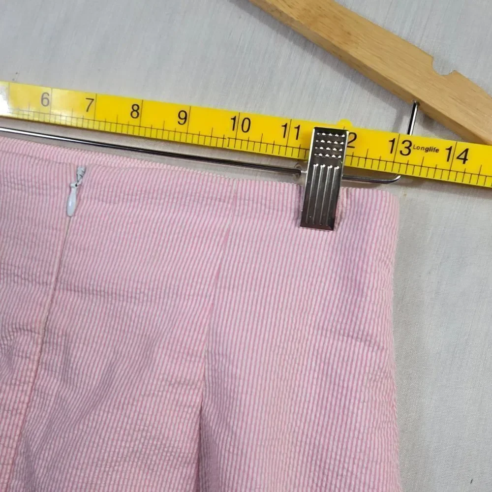 Spitalnick & Co. Pink Textured Zip Skirt Pencil Skirt Size 8
